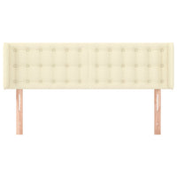 Testiera ad Orecchio-Testata con Orecchie Crema 147x16x78/88 cm in Similpelle 358047