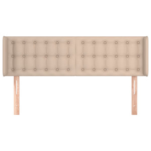 Testiera ad Orecchio-Testata con Orecchie Cappuccino 147x16x78/88 cm in Similpelle