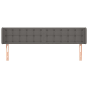 Testiera ad Orecchio Grigio 163x16x78/88 cm in Similpelle 3118868