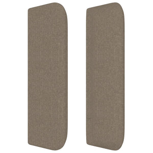 Testiera ad Orecchio Tortora 83x16x78/88 cm in Tessuto 3118886