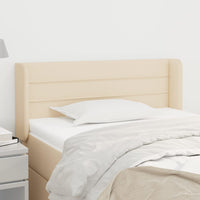 Testiera ad Orecchio Crema 93x16x78/88 cm in Tessuto 3118895