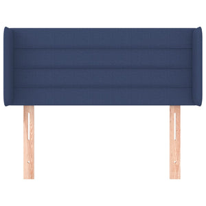 Testiera ad Orecchio-Testata con Orecchie Blu 103x16x78/88cm in Tessuto 491692