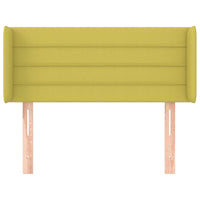 Testiera ad Orecchio Verde 103x16x78/88 cm in Tessuto