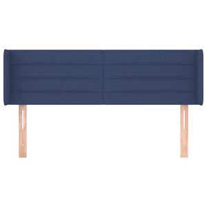 Testiera ad Orecchio Blu 147x16x78/88cm in Tessuto 3118912