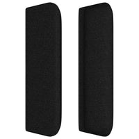 Testiera ad Orecchio Nera 163x16x78/88 cm in Tessuto 3118916