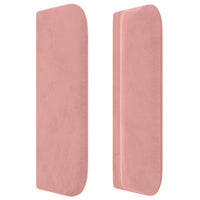 Testiera ad Orecchio Rosa 183x16x78/88 cm in Velluto 3118973