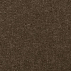 Testiera ad Orecchio Marrone Scuro 103x16x78/88 cm in Tessuto 3118999