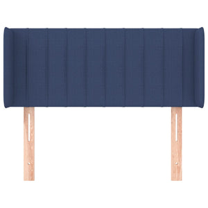 Testiera ad Orecchio-Testata con Orecchie Blu 103x16x78/88cm in Tessuto 258657