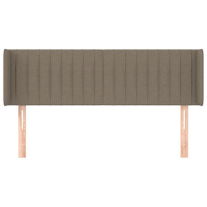 Testiera ad Orecchio-Testata con Orecchie Tortora 147x16x78/88 cm in Tessuto 482592