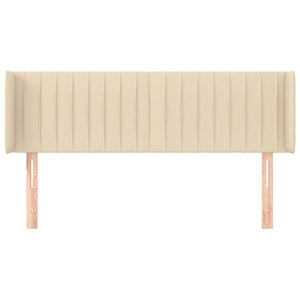 Testiera ad Orecchio-Testata con Orecchie Crema 147x16x78/88 cm in Tessuto 568130