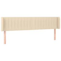 Testiera ad Orecchio-Testata con Orecchie Crema 203x16x78/88 cm in Tessuto 861449