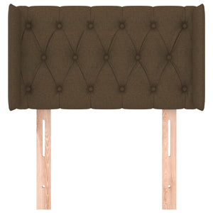 Testiera ad Orecchio Marrone Scuro 83x16x78/88 cm in Tessuto cod mxl 31570