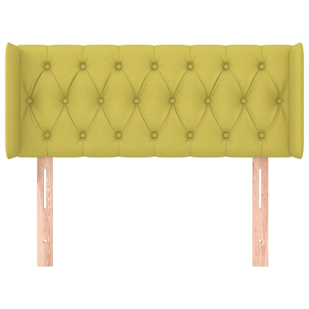 Testiera ad Orecchio Verde 93x16x78/88 cm in Tessuto 3119093