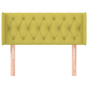 Testiera ad Orecchio Verde 103x16x78/88 cm in Tessuto