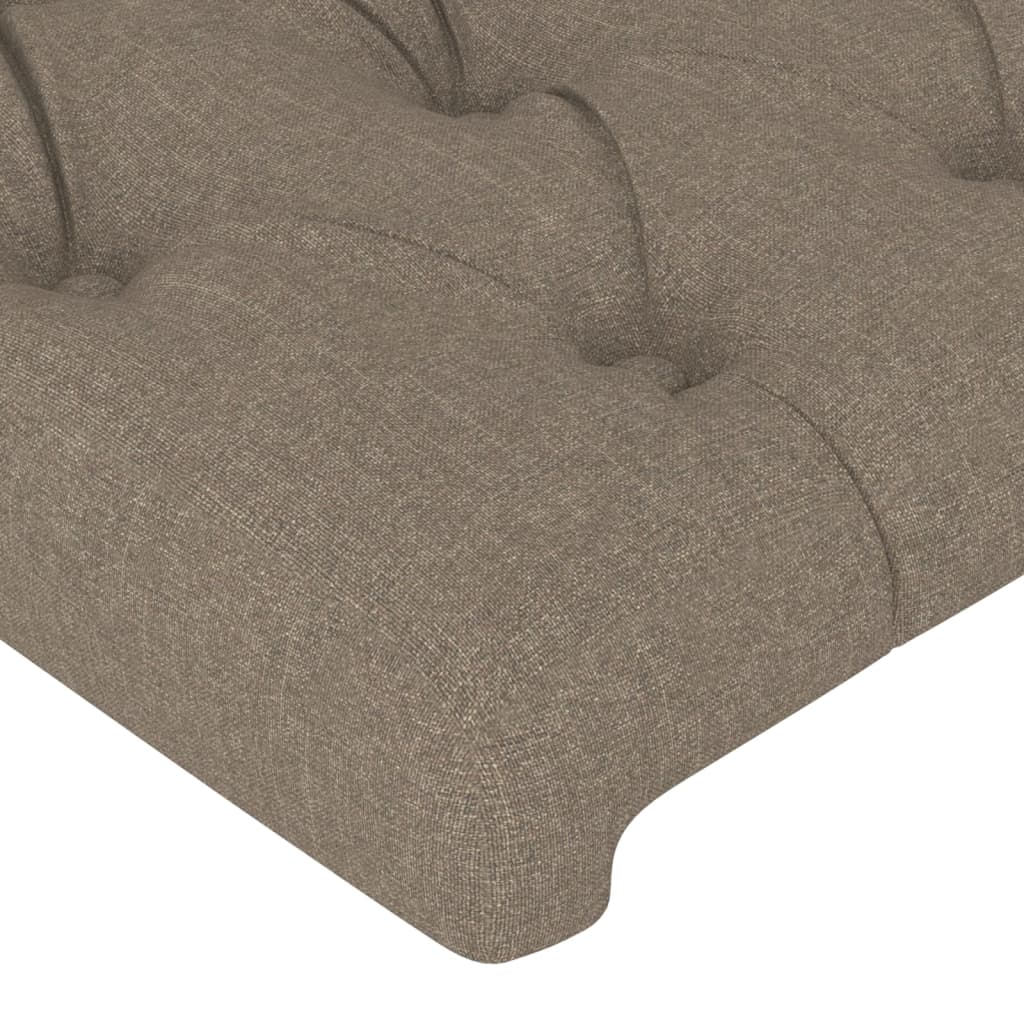 Testiera ad Orecchio-Testata con Orecchie Tortora 147x16x78/88 cm in Tessuto 147555