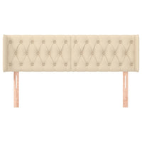 Testiera ad Orecchio Crema 163x16x78/88 cm in Tessuto 3119115