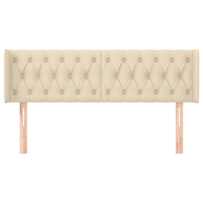 Testiera ad Orecchio Crema 163x16x78/88 cm in Tessuto 3119115