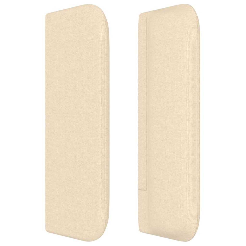 Testiera ad Orecchio Crema 203x16x78/88 cm in Tessuto 3119131