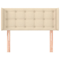 Testiera ad Orecchio-Testata con Orecchie Crema 83x16x78/88 cm in Tessuto 822643