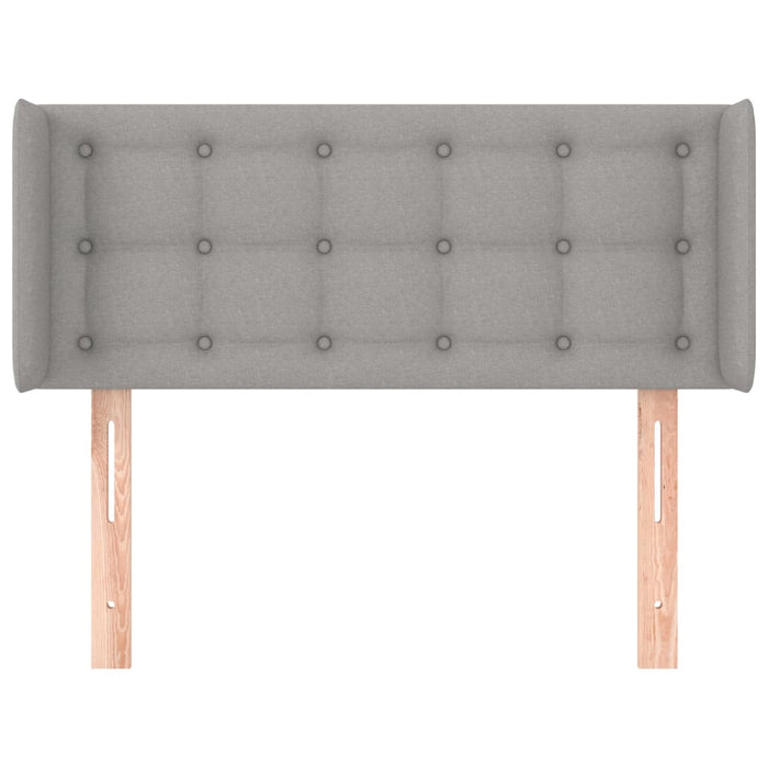 Testiera ad Orecchio Grigio Chiaro 93x16x78/88 cm in Tessuto 3119184