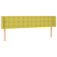 Testiera ad Orecchio Verde 163x16x78/88 cm in Tessuto