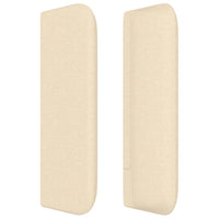 Testiera ad Orecchio Crema 203x16x78/88 cm in Tessuto 3119229