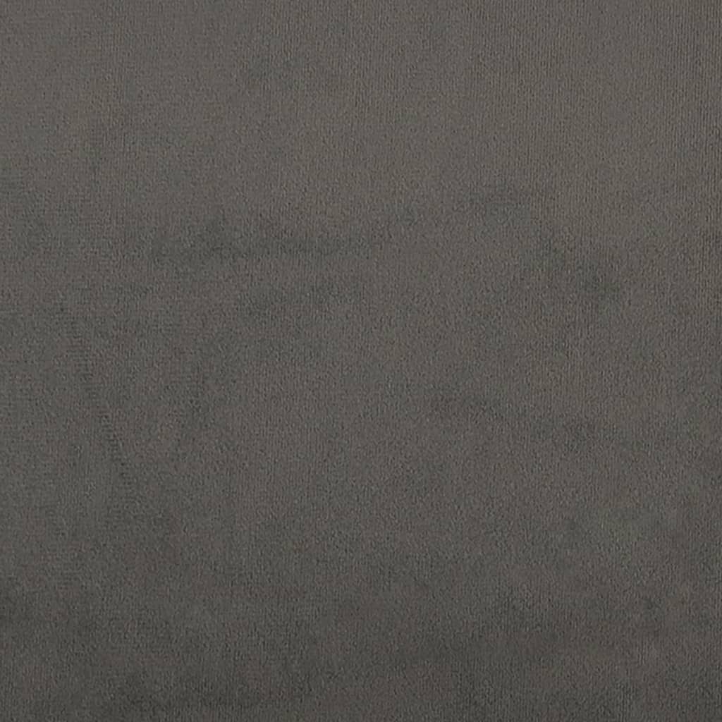 Testiera ad Orecchio Grigio Scuro 103x16x78/88 cm in Velluto 3119245
