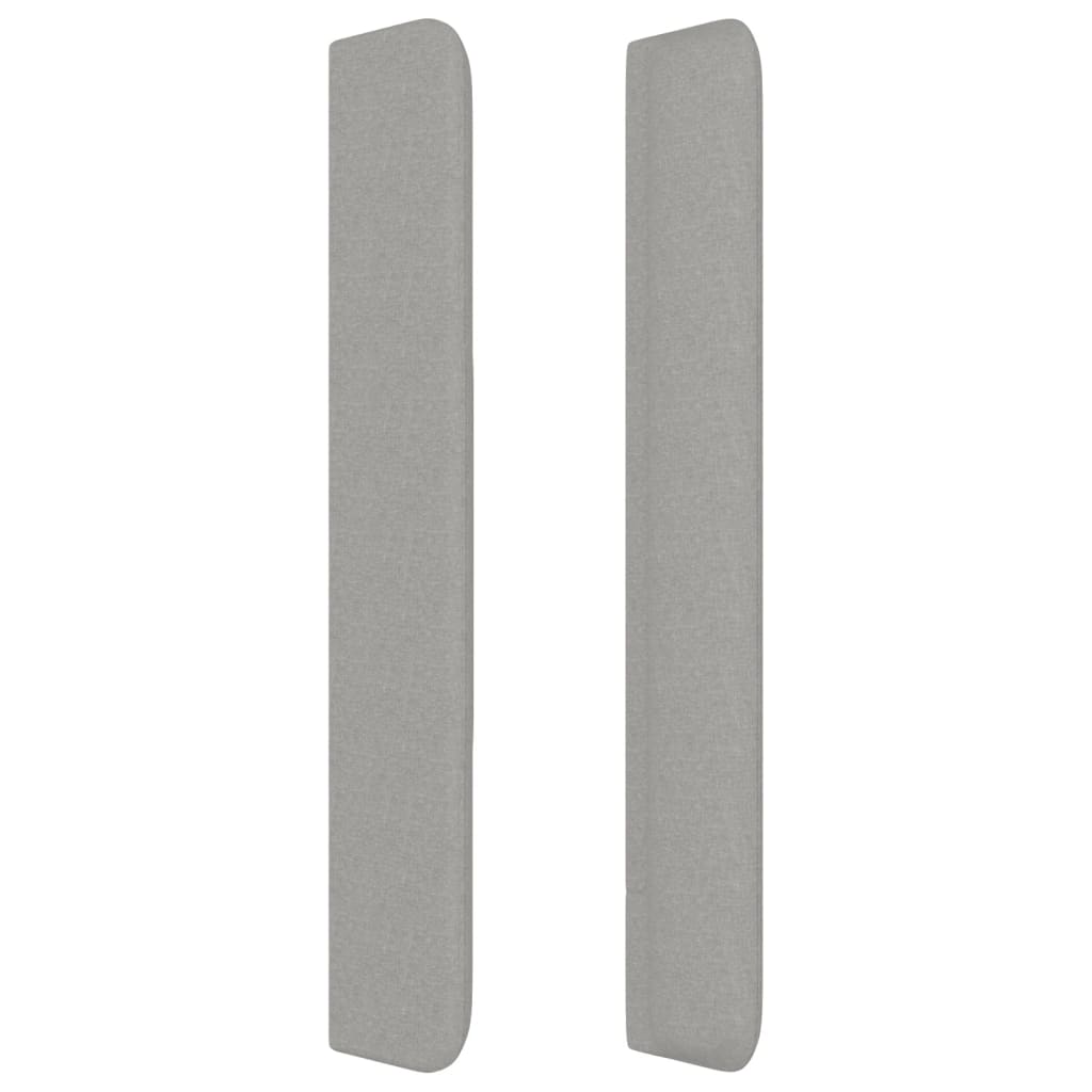 Testiera ad Orecchio Grigio Chiaro 83x16x118/128 cm in Tessuto 3119274