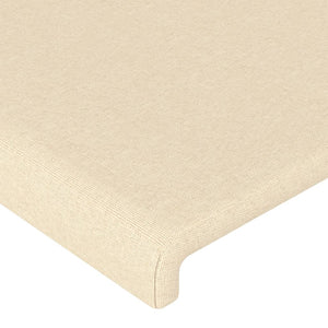 Testiera ad Orecchio Crema 183x16x118/128 cm in Tessuto 3119319