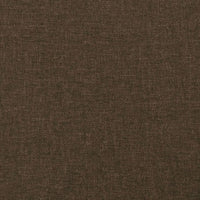 Testiera ad Orecchio-Testata con Orecchie Marrone Scuro 203x16x118/128 cm in Tessuto 277836