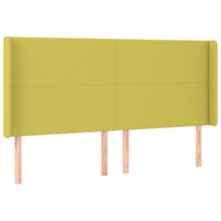 Testiera ad Orecchio Verde 203x16x118/128 cm in Tessuto