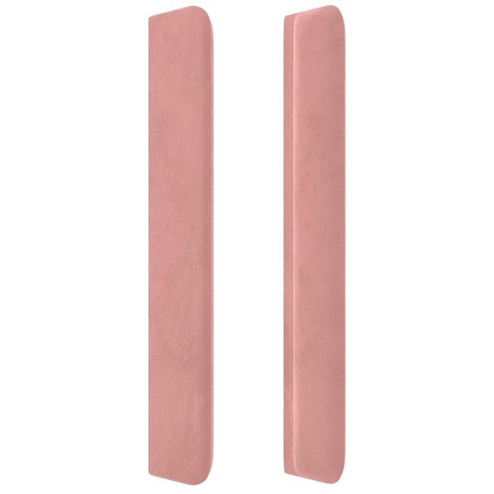 Testiera ad Orecchio Nera 147x16x118/128 cm in Velluto 3119353