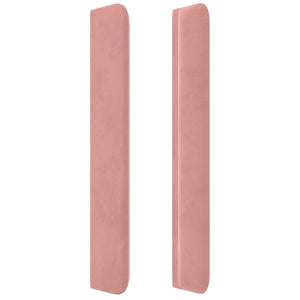 Testiera ad Orecchio Nera 147x16x118/128 cm in Velluto 3119353