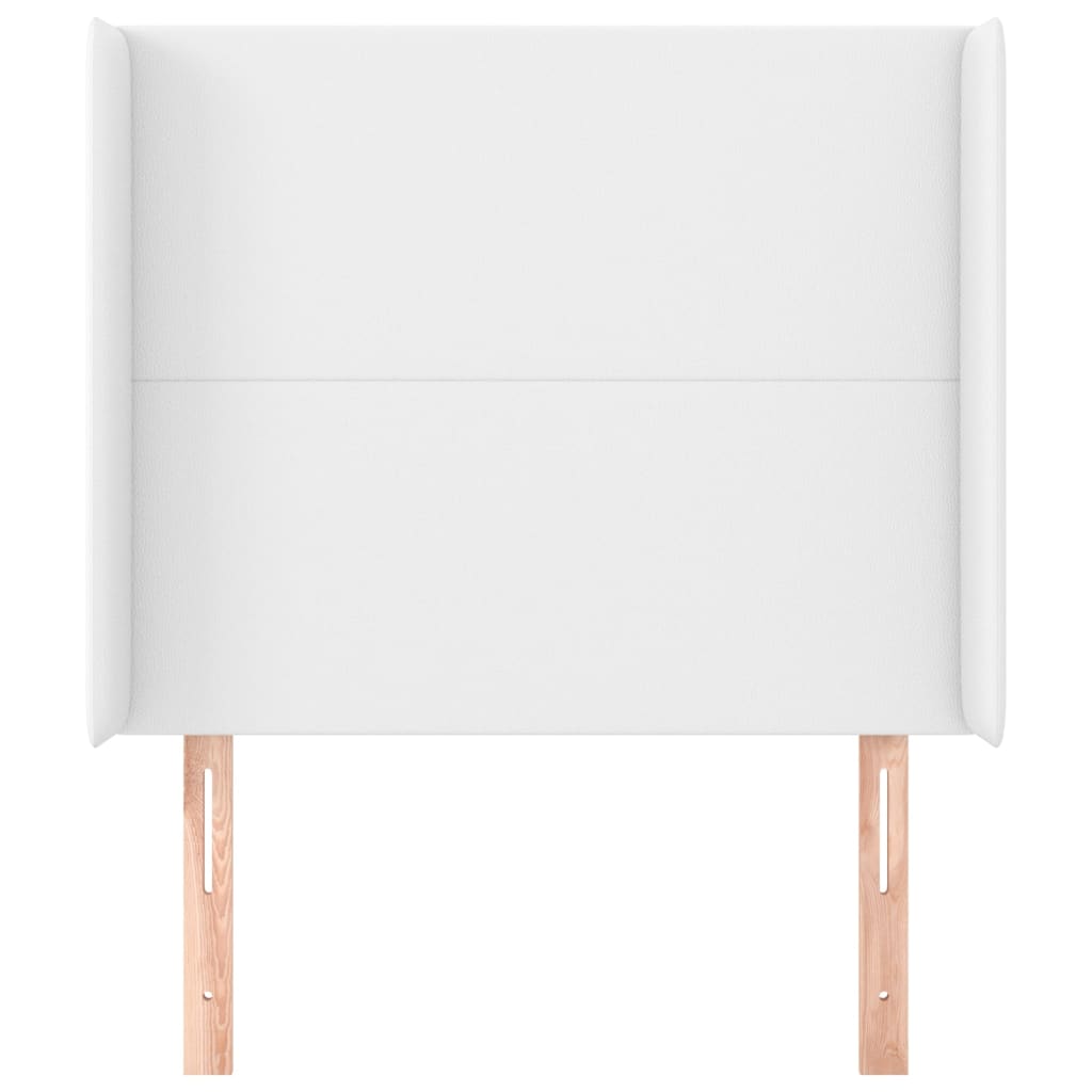 Testiera ad Orecchio Bianco 93x16x118/128 cm in Similpelle 3119379