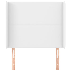 Testiera ad Orecchio Bianco 93x16x118/128 cm in Similpelle 3119379