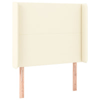 Testiera ad Orecchio Crema 93x16x118/128 cm in Similpelle cod mxl 49645