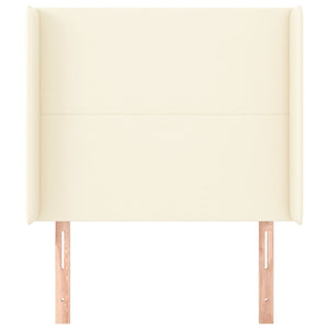 Testiera ad Orecchio Crema 93x16x118/128 cm in Similpelle cod mxl 49645