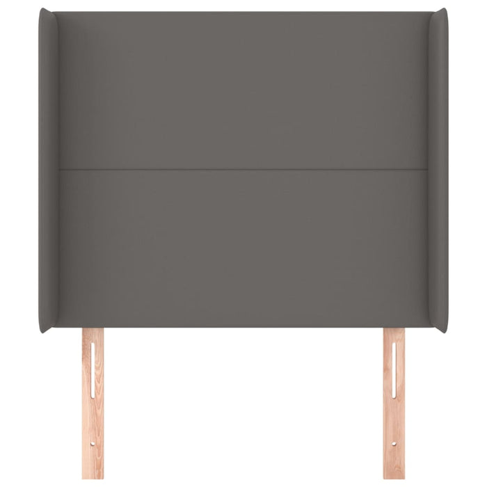 Testiera ad Orecchio-Testata con Orecchie Grigio 103x16x118/128cm in Similpelle 525078