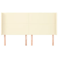 Testiera ad Orecchio Crema 183x16x118/128 cm in Similpelle 3119404