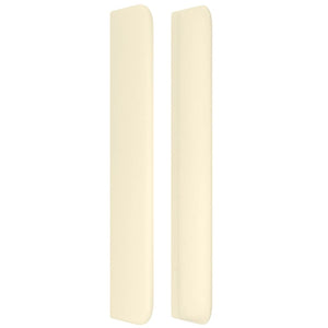 Testiera ad Orecchio Crema 183x16x118/128 cm in Similpelle cod mxl 48382