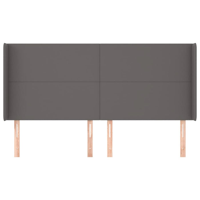 Testiera ad Orecchio Grigio 183x16x118/128 cm in Similpelle 3119406