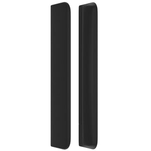 Testiera ad Orecchio Nera 203x16x118/128 cm in Similpelle 3119408