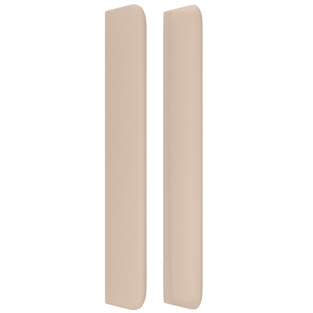 Testiera ad Orecchio Cappuccino 203x16x118/128 cm in Similpelle 3119413