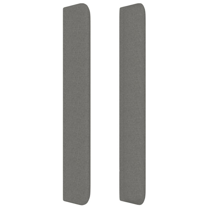 Testiera ad Orecchio Grigio Scuro 83x16x118/128 cm in Tessuto 3119415