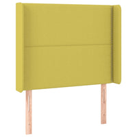 Testiera ad Orecchio Verde 83x16x118/128 cm in Tessuto 3119421