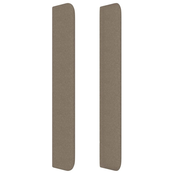 Testiera ad Orecchio Tortora 93x16x118/128 cm in Tessuto 3119426