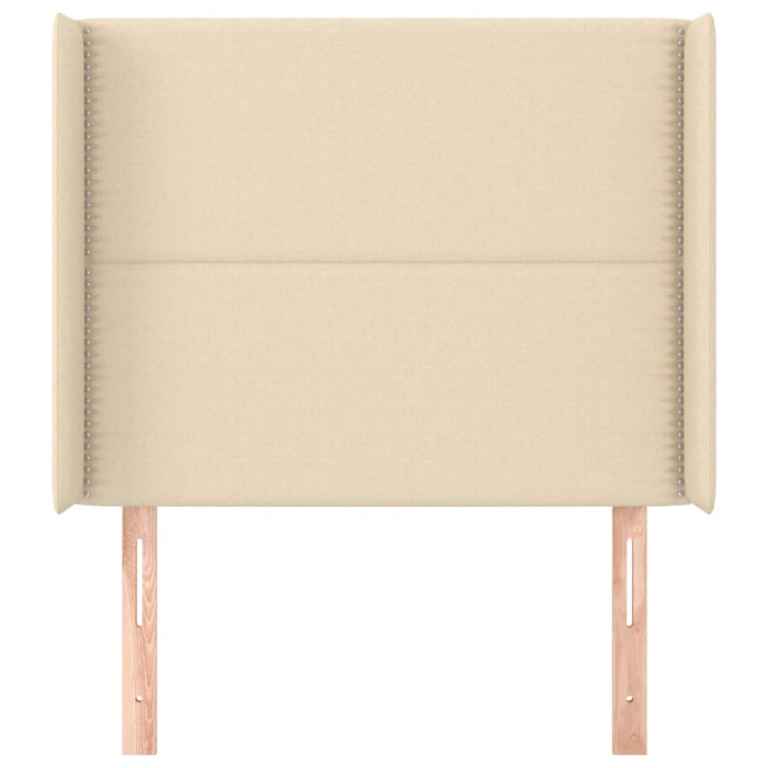 Testiera ad Orecchio Crema 93x16x118/128 cm in Tessuto 3119427