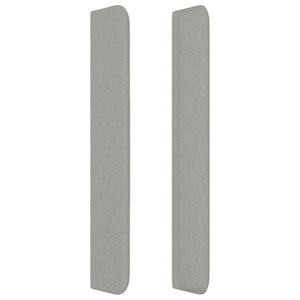 Testiera ad Orecchio Grigio Chiaro 103x16x118/128 cm in Tessuto 3119430