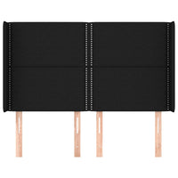 Testiera ad Orecchio Nera 147x16x118/128 cm in Tessuto 3119440