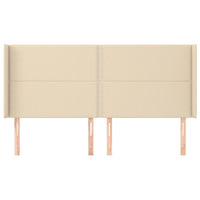 Testiera ad Orecchio Crema 183x16x118/128 cm in Tessuto 3119459